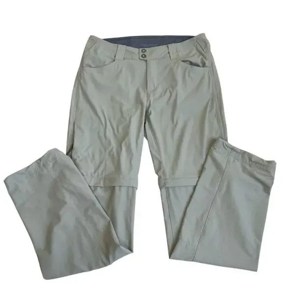 Columbia Womens Saturday Trail II Convertible Hiking Pants Cream/Tan Lightweight - Picture 11 of 16